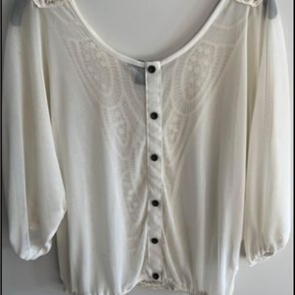 Lace back see thru tops - Picture 3 of 4